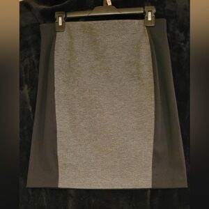 Attention Gray and Black Mini Pencil Skirt